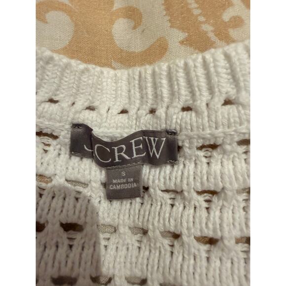 J.Crew Open-Stitch Short-Sleeve Cardigan | Size S - Picture 3 of 7